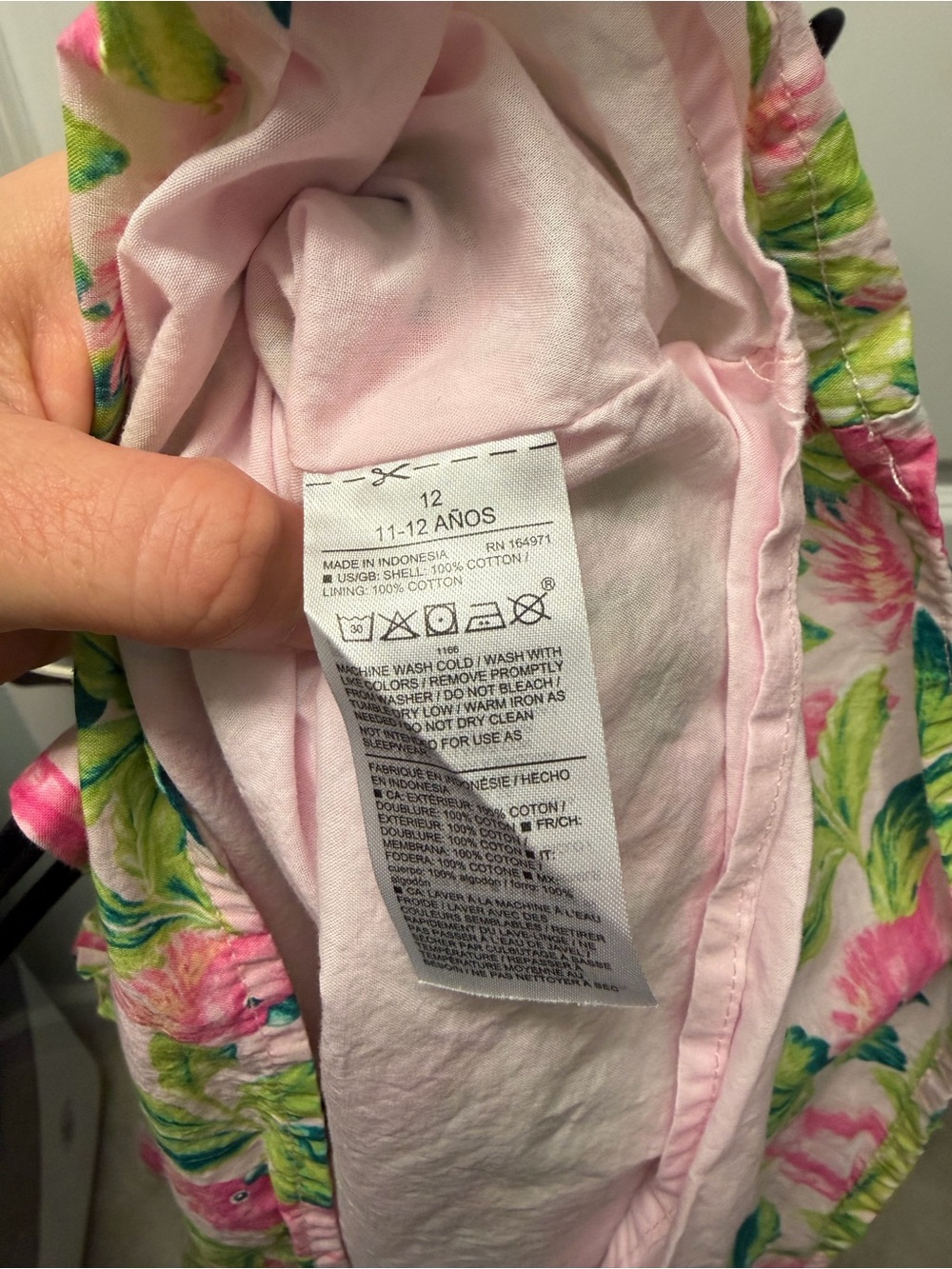 Janie and Jack Pink Tropical Bird Parrot Print Sundress - Picture 5 of 6